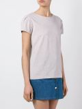 pleated sleeve T-shirt