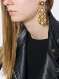 coin dangle clip-on earrings 