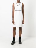 fishing line panel shift dress