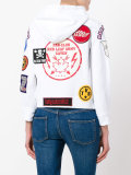 patch pullover hoodie