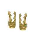 Crocodile earrings