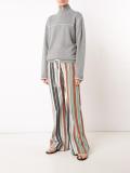 zipped collar jumper