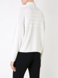 ribbed trim jumper 