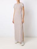 striped maxi dress