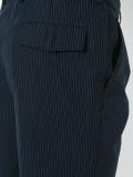pinstripe straight trousers