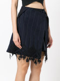 wrap lace trim skirt