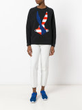 logo appliqué sweatshirt