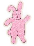 beaded bunny velcro patch