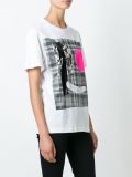 abstract face print T-shirt 