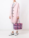 几何图案中号手提包