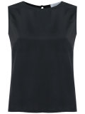 sleeveless silk blouse