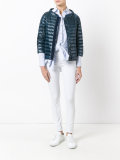 collarless down jacket