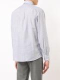 cutaway collar checked shirt 