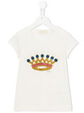 embellished crown T-shirt 