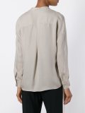 band collar shirt