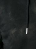 washed effect hoodie