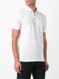 contrast collar polo shirt
