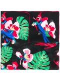 parrot print scarf