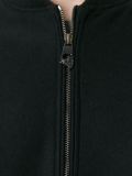 contrasted sleeve bomber jacket