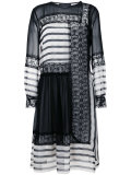 contrast panel dress