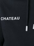 'chateau'图案连帽衫
