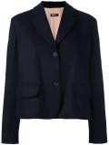 single breasted cropped jacket