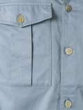 military style double fastening shirt