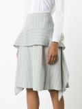 layered pleated skirt