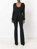 ribbed tie waist cardigan