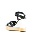 patent wedge sandals