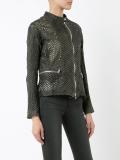perforated detail jacket