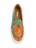 stitched stripe loafer sneakers