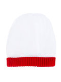 contrast trim beanie 