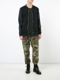camouflage cropped trousers