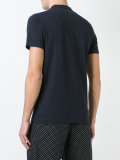 collarless polo shirt  