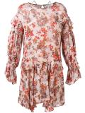 floral print ruffled dress