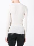 ruffled neckline top