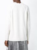 lace panel pullover