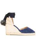 contrast high heel espadrilles 