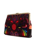 paisley embroidery clutch bag