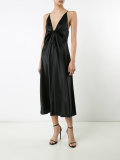 strappy plunge dress