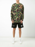 camouflage logo sweatshirt 