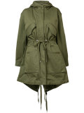 drawstring waist parka