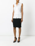 stretch waist pencil skirt