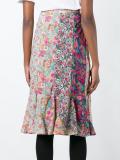 floral print midi skirt