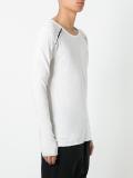 contrast detail T-shirt