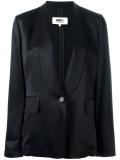 deep neck boxy blazer