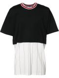 Columbian-fit striped panel T-shirt