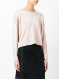 cropped knitted top