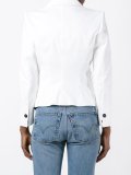 cropped peaked lapel blazer